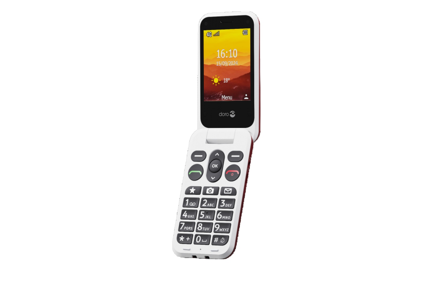 Doro Leva L30 Senioren mobiel rood/wit
