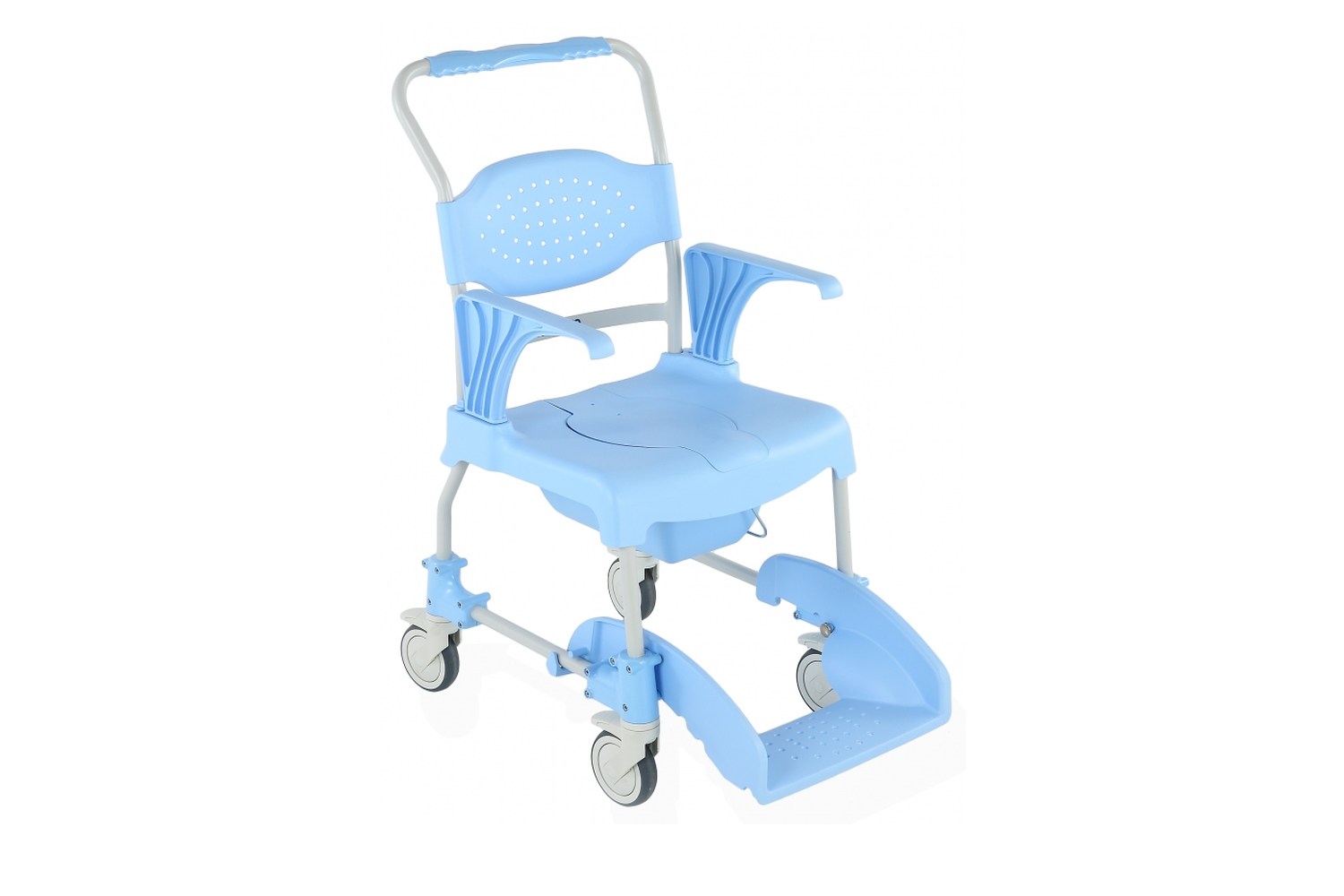 Mobiele douche- en toiletstoel