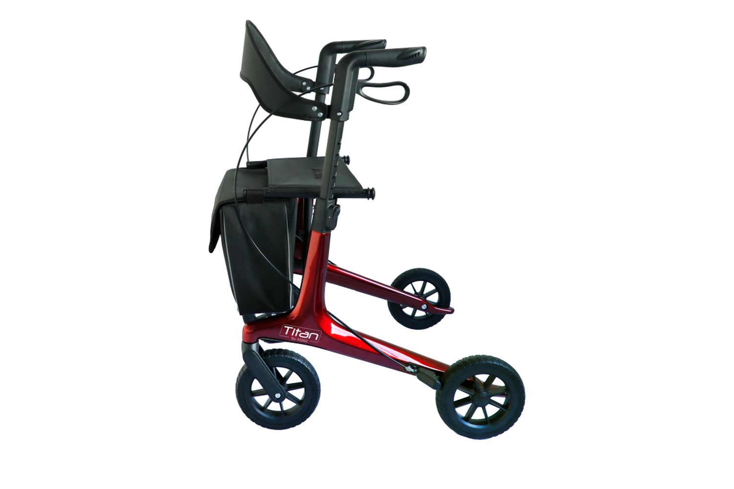 Able2 Titan Carbon Ultralight rollator Rood