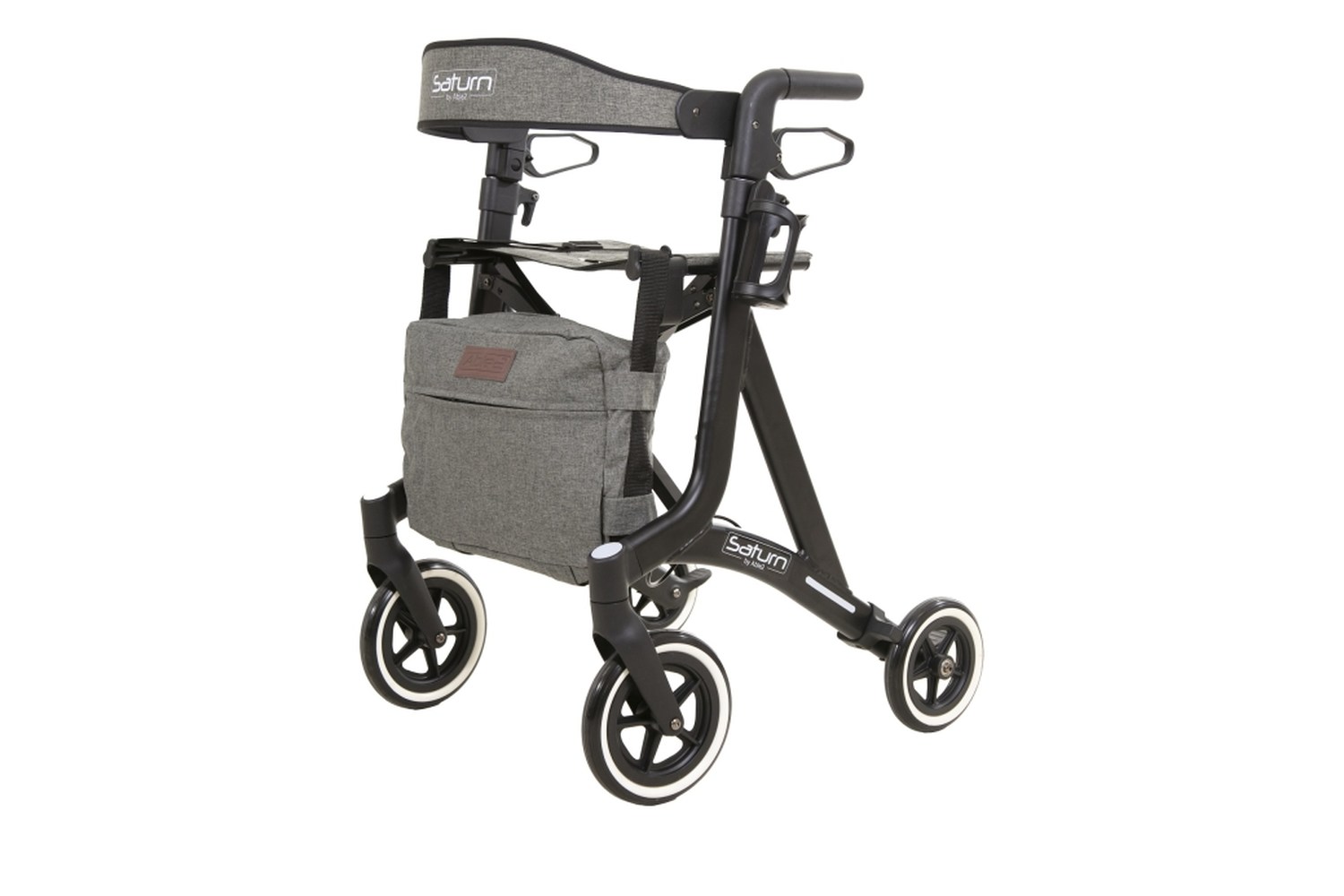 Able2 Rollator Saturn mat-zwart zwart