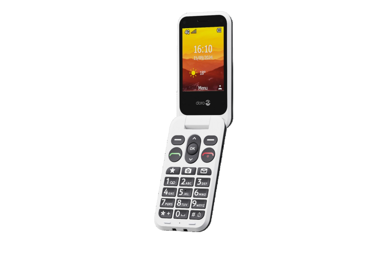 Doro Leva L20 Senioren mobiel zwart/wit